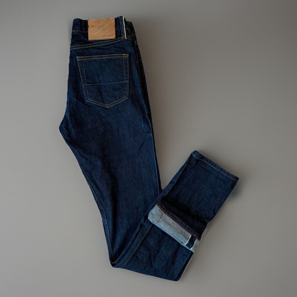 Gustin Selvedge Jeans 29 Blue Dark Wash Slim Denim Minimalist Made in USA